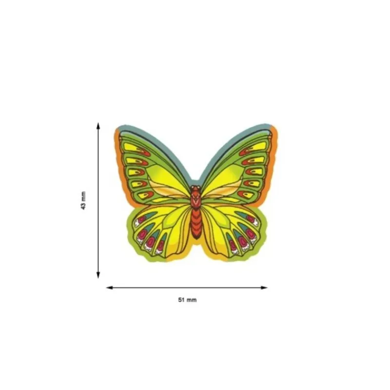 Cerf Dellier Décor azyme papillons assortis (x260)