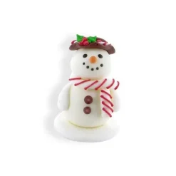 Cerf Dellier Décor comestible Bonhomme de neige souriant