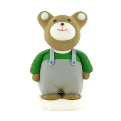 Cerf Dellier Décor comestible Ours en Salopette 6 cm