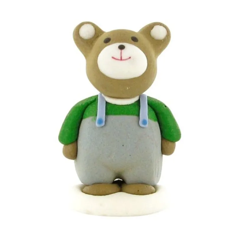 Cerf Dellier Décor comestible Ours en Salopette 6 cm
