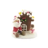 Cerf Dellier Décor comestible Père Noël assis et chalet (x12)