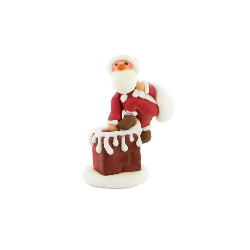Cerf Dellier Décor comestibles Père Noël hotte dans la cheminée (x20)
