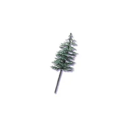 Cerf Dellier Décor sapin sur pique (x144)