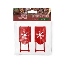 Cerf Dellier Décors à poser - Luges de Noël