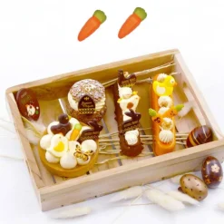 Cerf Dellier Décors carottes en chocolat blanc (x64)