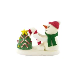 Cerf Dellier Décors comestibles Bonhomme de neige et sapin (x24)