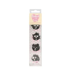 Cerf Dellier Décors comestibles chats assortis (x12)