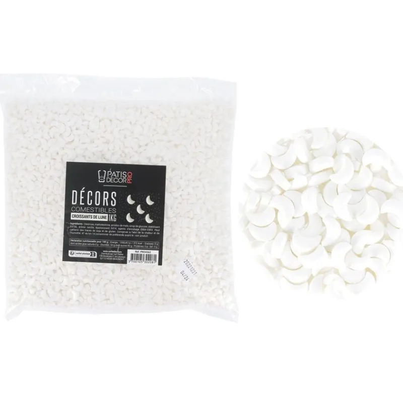 Cerf Dellier Décors comestibles croissants de lune 1 kg