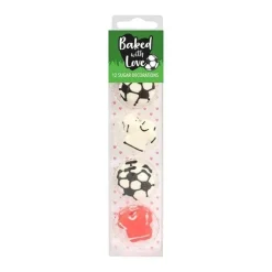 Cerf Dellier Décors comestibles football assortis (x 12)