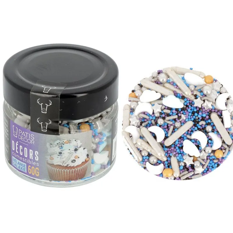 Cerf Dellier Décors comestibles mélange galaxie 60 g