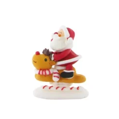 Cerf Dellier Décors comestibles Père Noël sur son renne (x20)