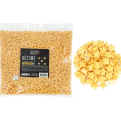 Cerf Dellier Décors comestibles étoiles dorées 1 kg