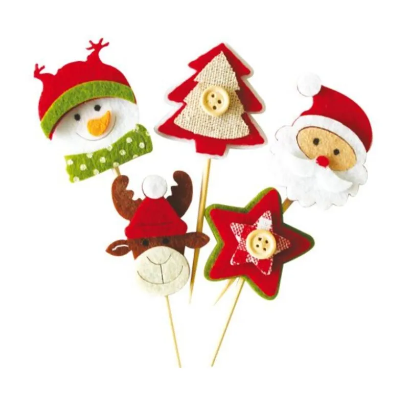 Cerf Dellier Décors de Noël en feutrine thème 2 (X50)