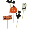 Cerf Dellier Décors d'Halloween sur pique assortis (x10)