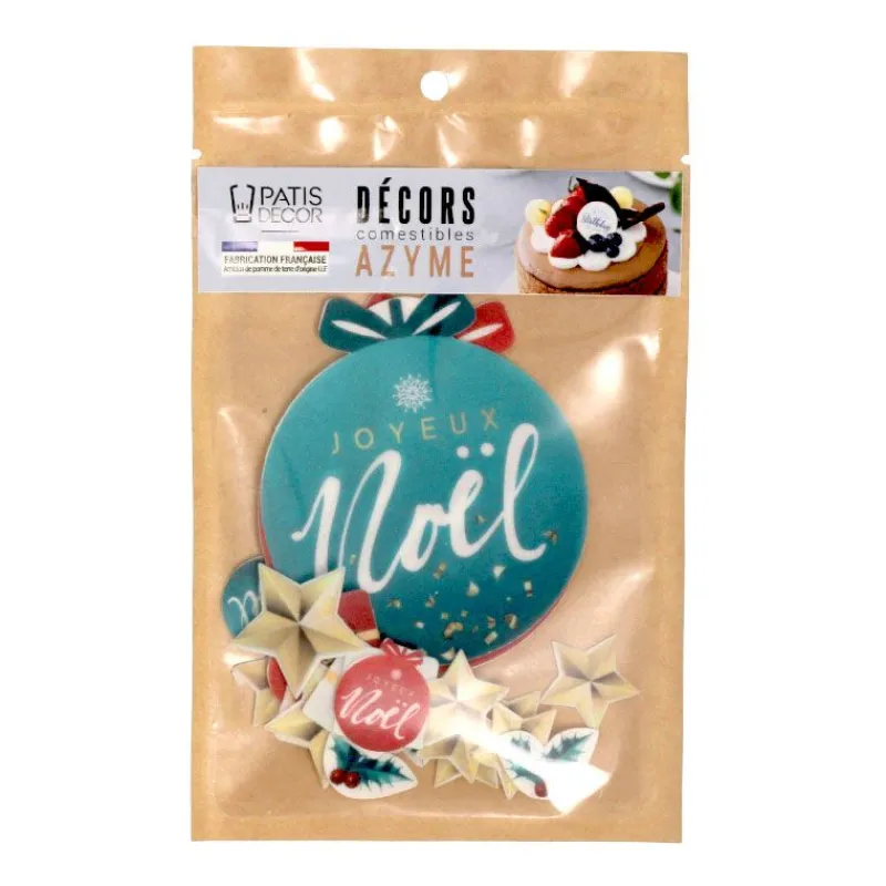 Cerf Dellier Décors en azyme assortis thème Boule de Noël