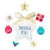 Cerf Dellier Décors en azyme assortis thème étoile de Noël