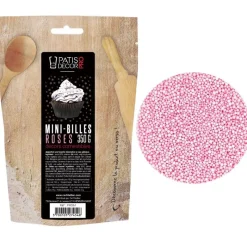 Cerf Dellier Décors mini billes roses comestibles 350 g