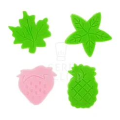 Cerf Dellier Découpoirs éjecteurs fruits assortis Patisdécor (x 4)