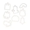 Cerf Dellier Découpoirs licorne assortis (x 8)