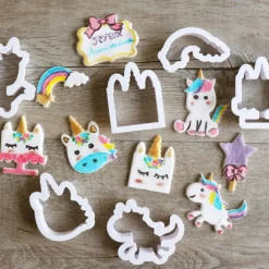 Cerf Dellier Découpoirs licorne assortis (x 8)