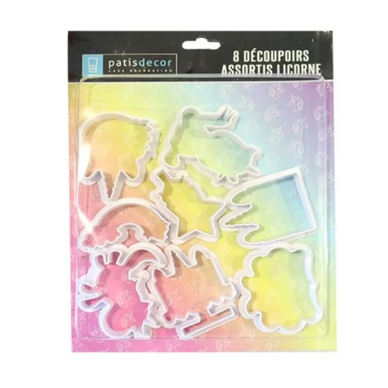 Cerf Dellier Découpoirs licorne assortis (x 8)