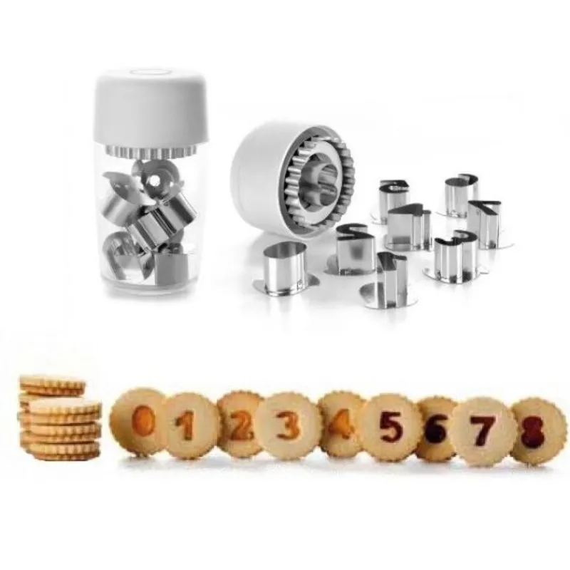 Cerf Dellier Découpoirs linzer Chiffres assortis (x 9)