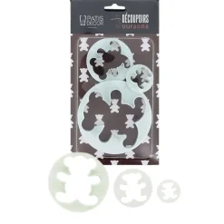 Cerf Dellier Découpoirs oursons Patisdécor (x 3)