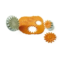 Cerf Dellier Découpoirs poussoirs Marguerites Patisdécor assortis (x 3)