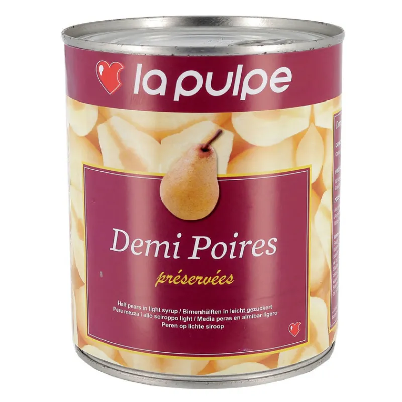 Cerf Dellier Demi poires au sirop léger 840 g