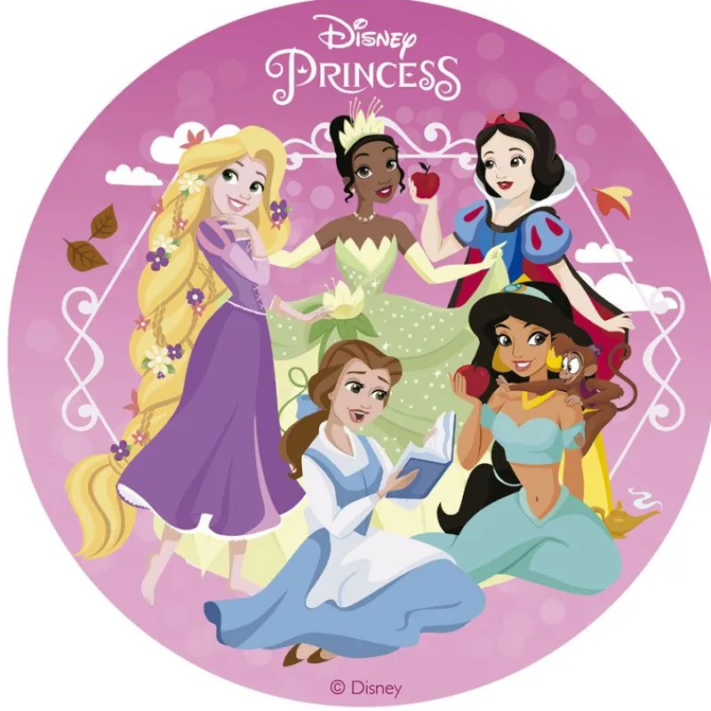 Cerf Dellier Disque gâteau en azyme Princesses Disney 15,5 cm