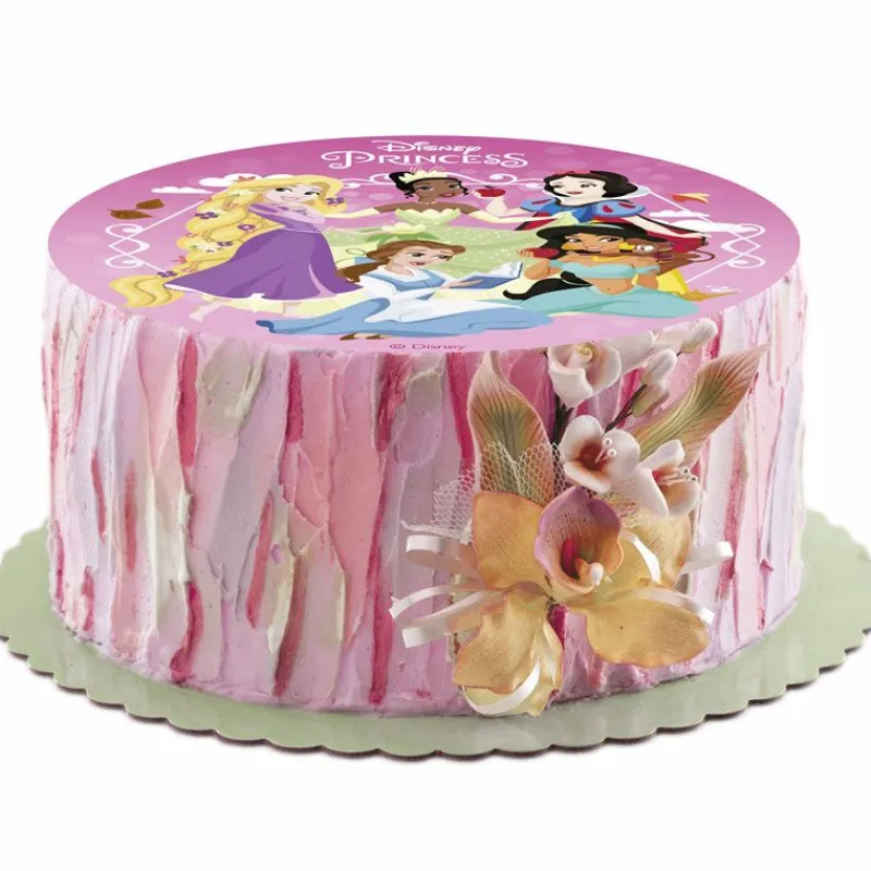 Cerf Dellier Disque gâteau en azyme Princesses Disney 15,5 cm
