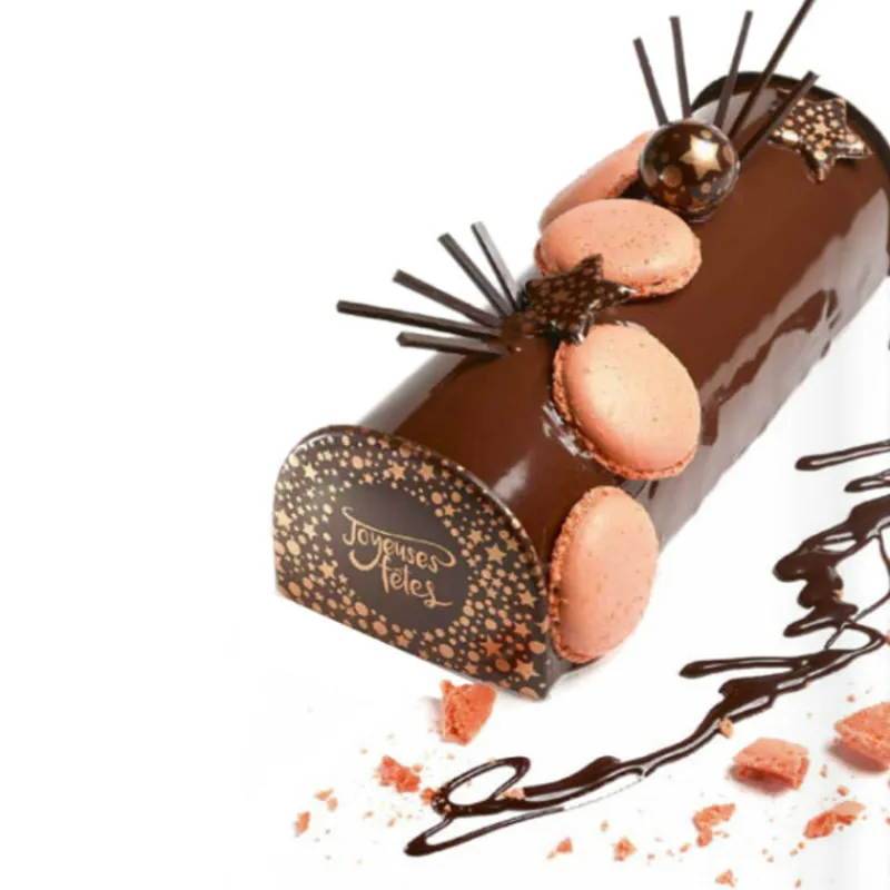 Cerf Dellier Disques scintillants chocolat noir Joyeuses Fêtes (x96)