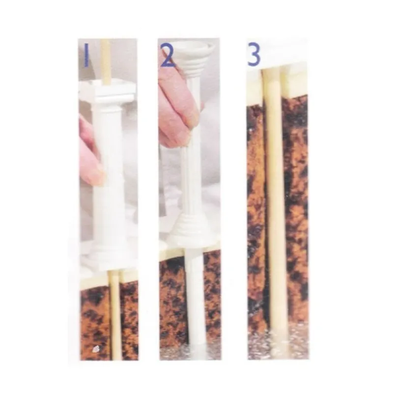 Cerf Dellier Dowel rods bois pour pièce montée PME 29,5 cm (x 12)