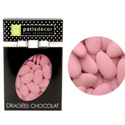 Cerf Dellier Dragées chocolat Rose Nacre Patisdécor 500 g