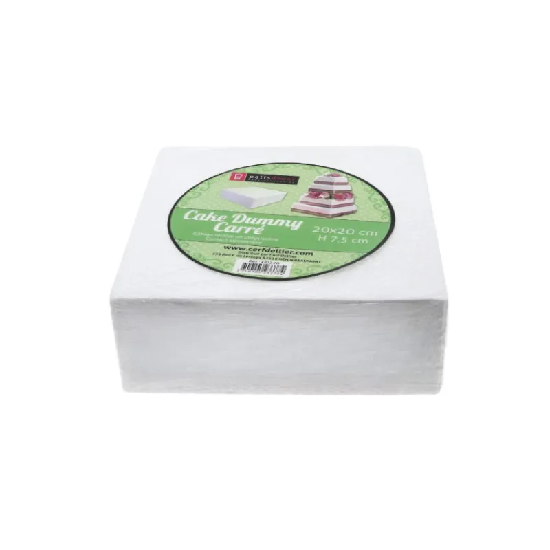 Cerf Dellier Dummy carré contours arrondis H7,5 cm - L20 cm