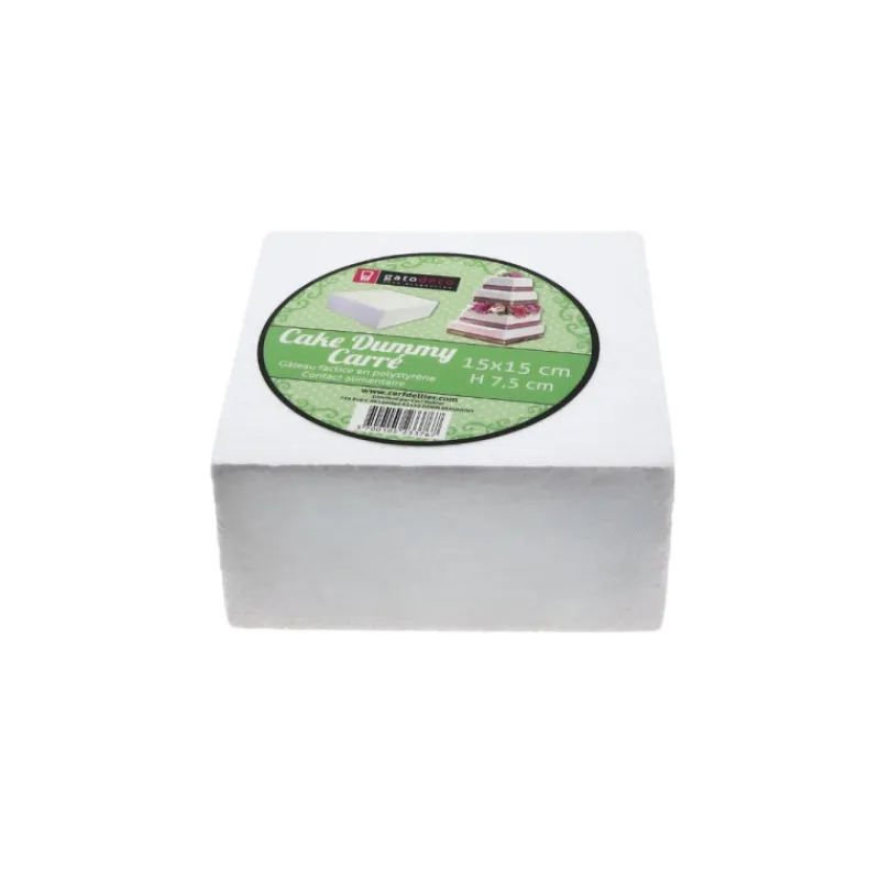 Cerf Dellier Dummy carré contours arrondis H7,5 cm - L15 cm