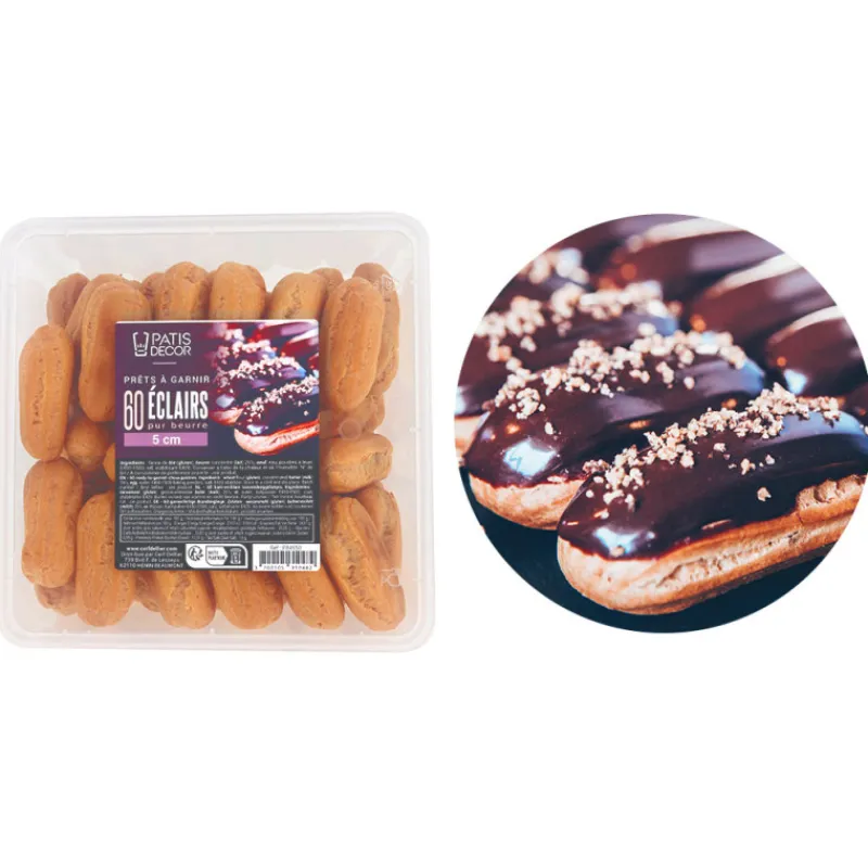 Cerf Dellier Eclairs pur beurre prêts à garnir (x 60)