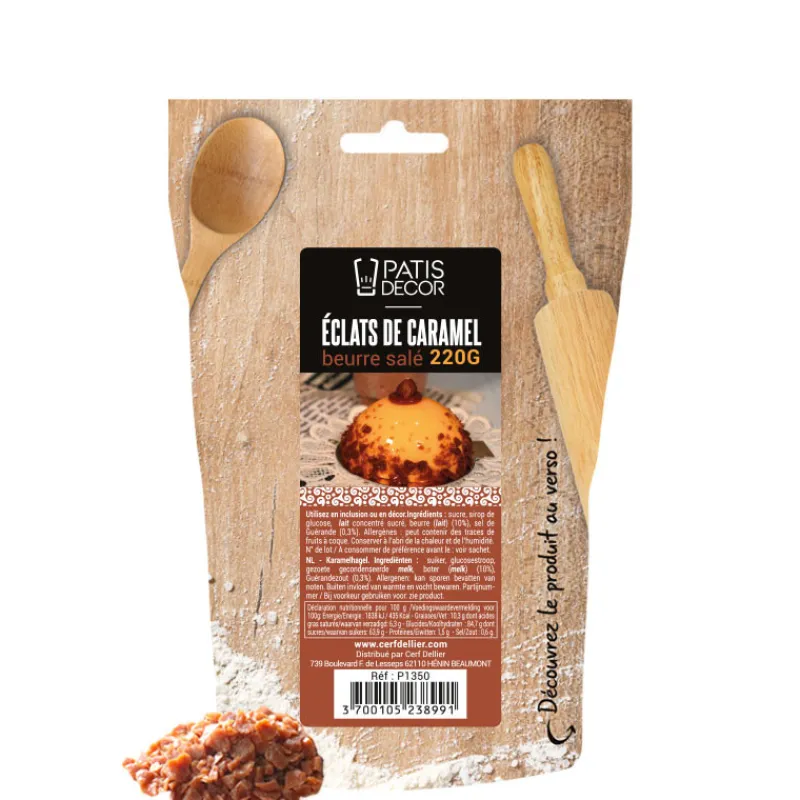 Cerf Dellier Eclats de caramel beurre salé 220 g