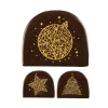 Cerf Dellier Embouts de bûches chocolat noir Or assortis (x42)