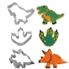 Cerf Dellier Emporte-pièce Dinosaures assortis (x3)