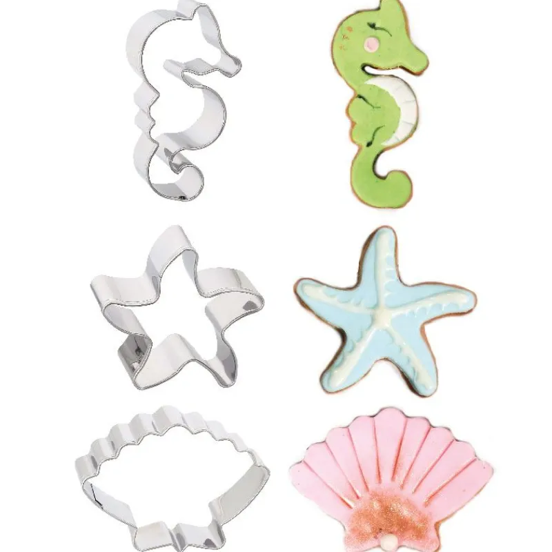 Cerf Dellier Emporte-pièce Mer assortis (x3)