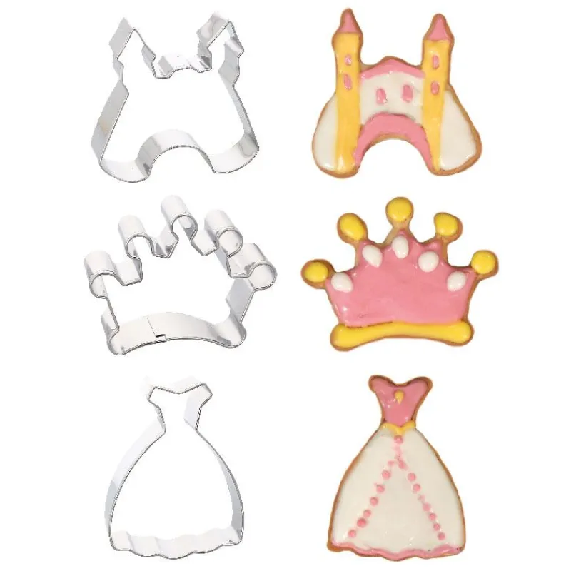 Cerf Dellier Emporte-pièce Princesse assortis (x3)