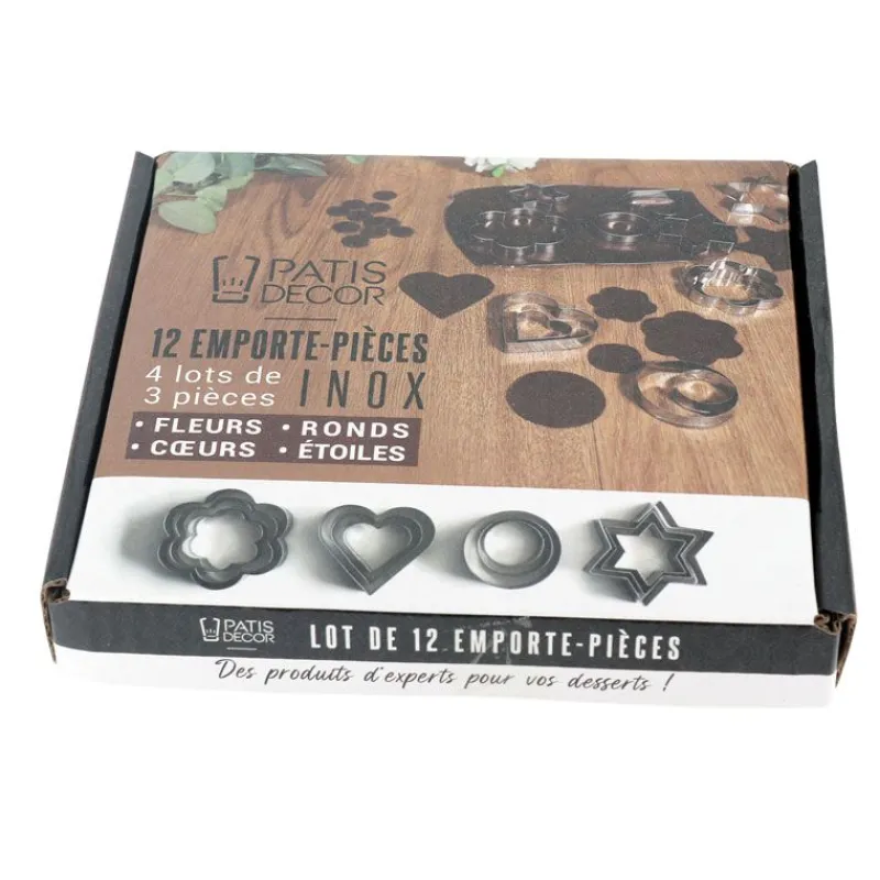 Cerf Dellier Emporte-pièces assortis inox (x 12)
