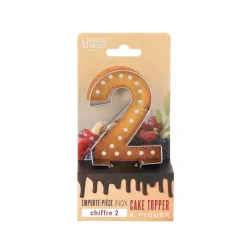 Cerf Dellier Emporte-pièces cake topper "2"