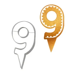 Cerf Dellier Emporte-pièces cake topper "9"