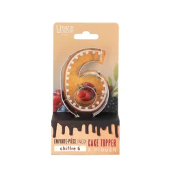 Cerf Dellier Emporte-pièces cake topper "6"