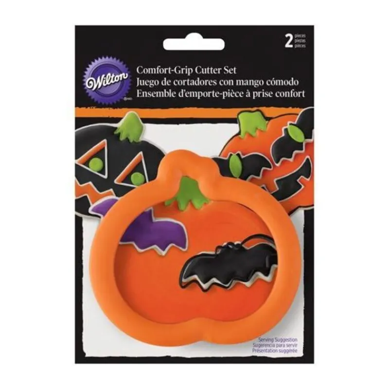 Cerf Dellier Emporte-pièces Halloween assortis citrouille Comfort Grip Wilton (x 2)