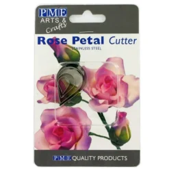 Cerf Dellier Emporte-pièces inox pétales de roses PME (x 4)