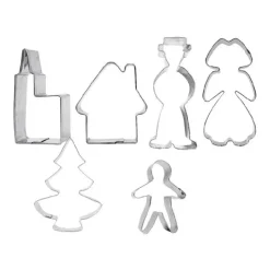 Cerf Dellier Emporte-pièces Village alsacien inox assortis (x6)