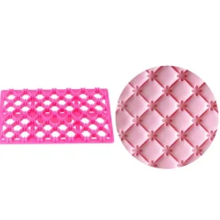 Cerf Dellier Empreinte effet matelassé broderie